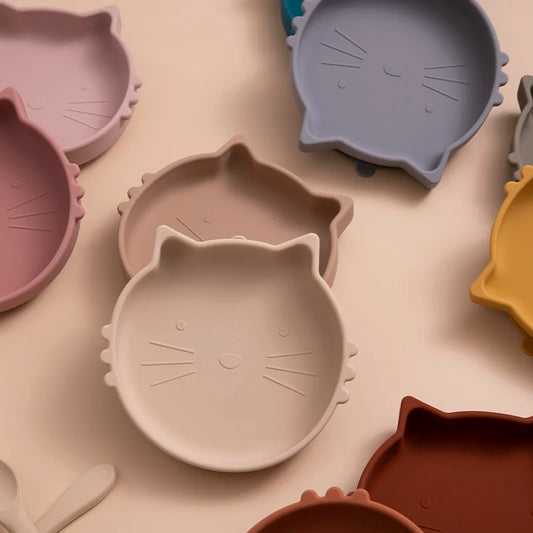 Silicone Suction Plate - Cat