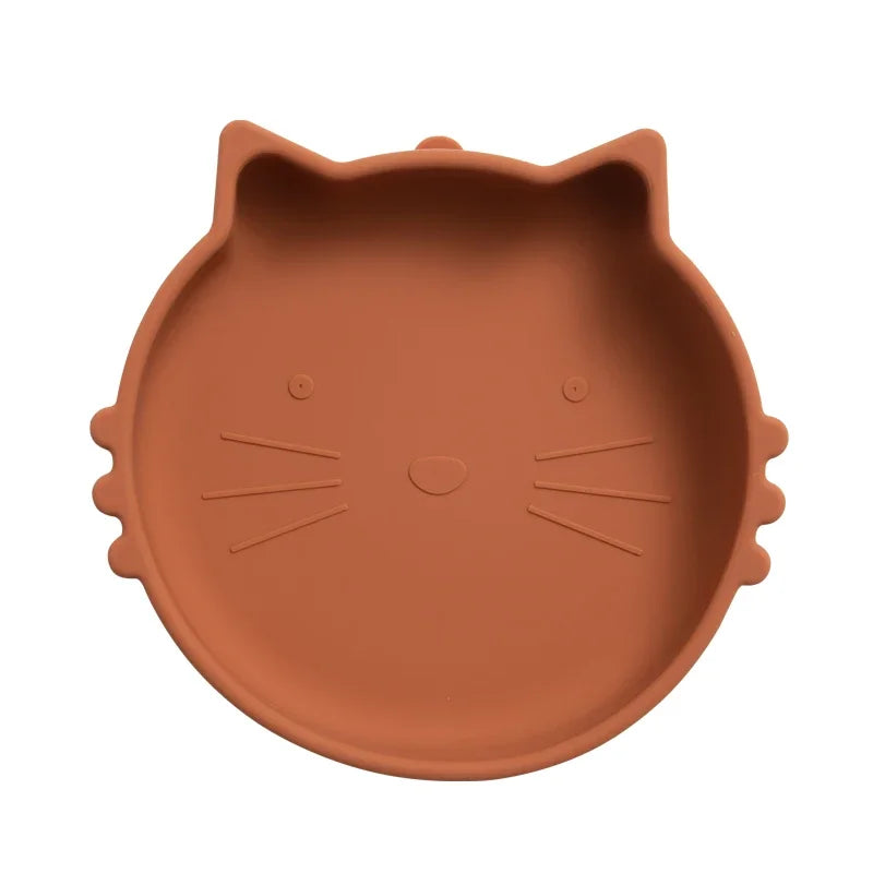 Silicone Suction Plate - Cat