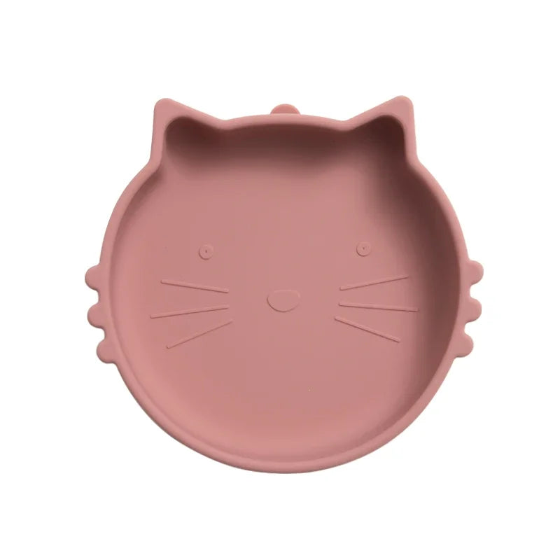 Silicone Suction Plate - Cat